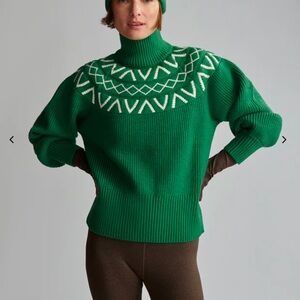 Varley Marcie Fair Isle Yoke Knit